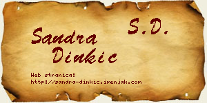Sandra Dinkić vizit kartica